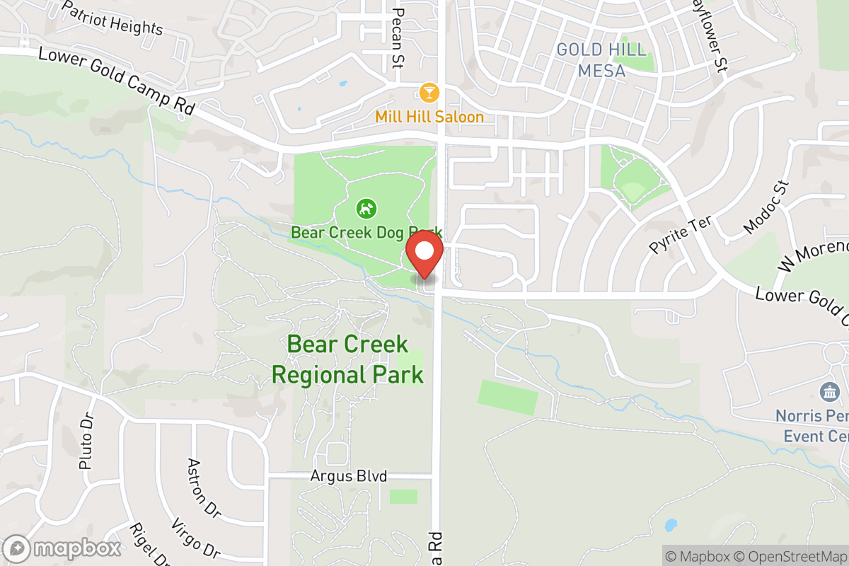 Bear Creek Dog Park Entrance