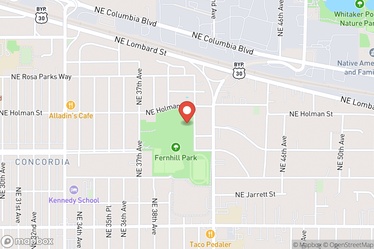 Off-Leash Area of Fernhill Park
